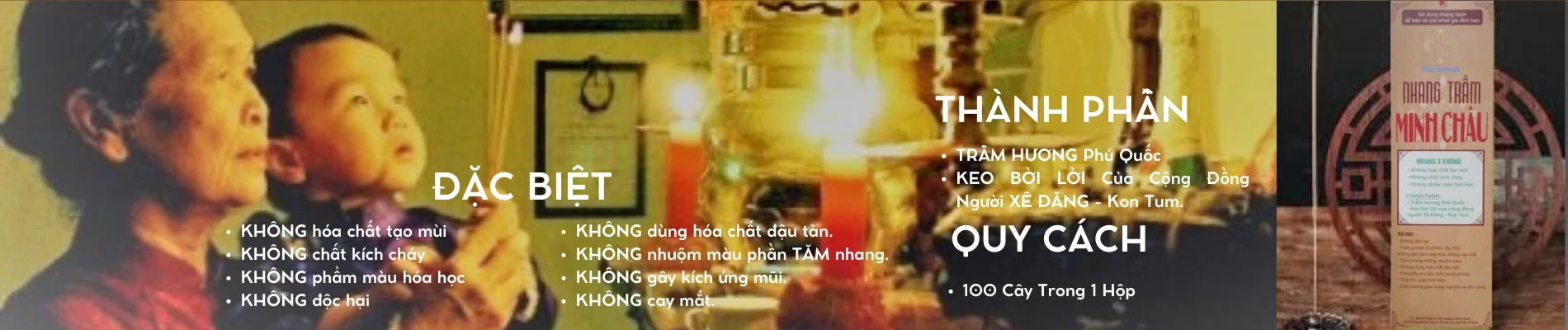 Banner thông tin nhang tram